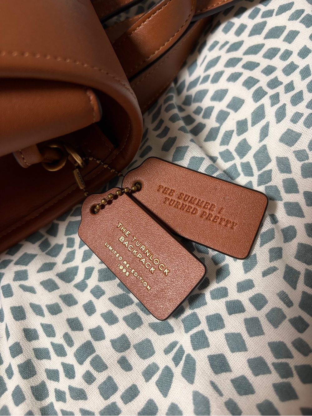 Coach Leather Backpack - Redwood - Picture 5 of 6